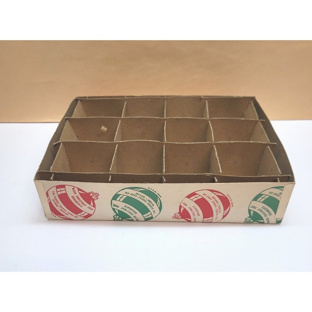 Vintage George Franke Sons Co Christmas Ornament Storage Box Replacement Bottom